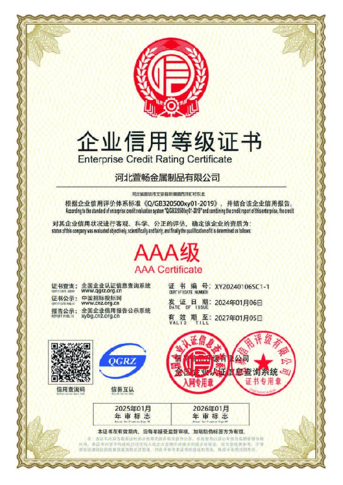 AAA credit certificate